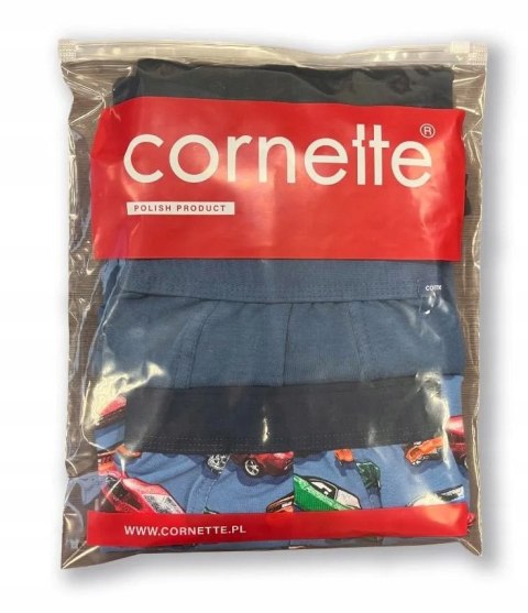 Bokserki Męskie Dopasowane 3-PAK Bawełniane Szorty CORNETTE 946/02 - XXL