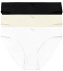 Figi Damskie Bikini Bawełniane 3-PAK Majtki z Kokardką HENDERSON 37270 - M