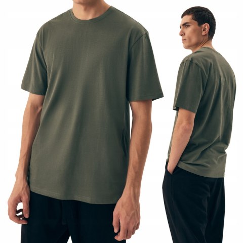 Koszulka Męska Gładki T-Shirt Oversize 100% Bawełna HENDERSON MITE - L