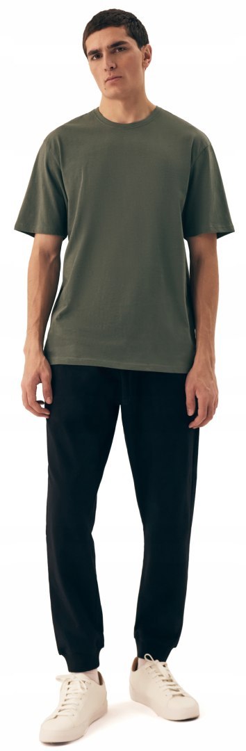 Koszulka Męska Gładki T-Shirt Oversize 100% Bawełna HENDERSON MITE - L