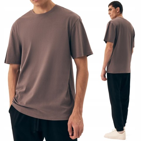 Koszulka Męska Gładki T-Shirt Oversize 100% Bawełna HENDERSON MITE - L