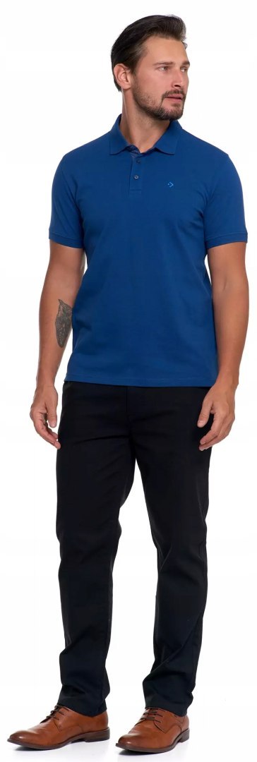 Koszulka POLO męska bawełniana Elegancka Modna Polówka T-shirt MORAJ - M