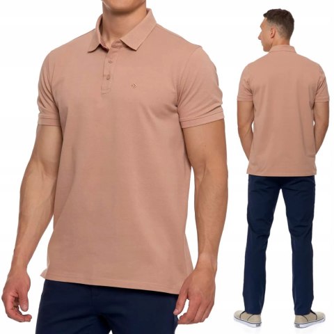 Koszulka POLO męska bawełniana Elegancka Modna Polówka T-shirt MORAJ - M