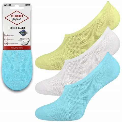 Krótkie Skarpetki Balerinki Damskie 3-PAK Niskie Stopki LEE COOPER - 36-42