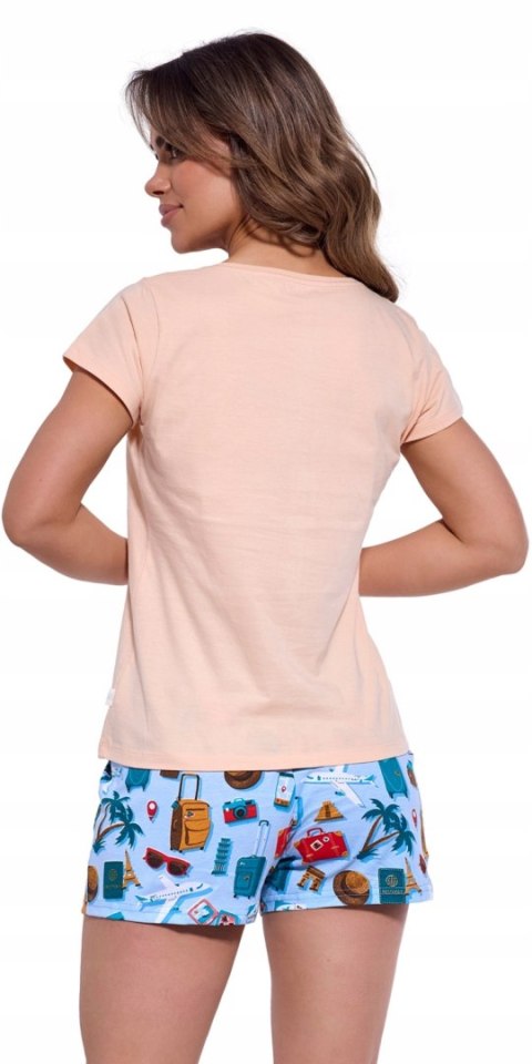 Piżama Damska 100% BAWEŁNA Letnia Krótki Rękaw Szorty CORNETTE 628/300 XXL Piżama Damska 100% BAWEŁNA Letnia Krótki Rękaw Szorty CORNETTE 628/300 XXL