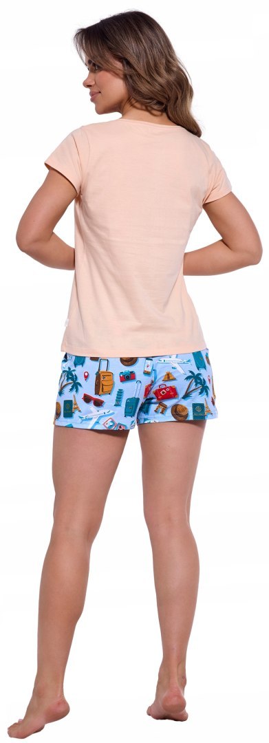 Piżama Damska 100% BAWEŁNA Letnia Krótki Rękaw Szorty CORNETTE 628/300 XXL Piżama Damska 100% BAWEŁNA Letnia Krótki Rękaw Szorty CORNETTE 628/300 XXL