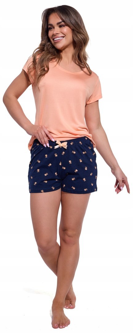 Piżama Damska Letnia Krótki Rękaw Szorty Modal Bawełna CORNETTE 492/321 XXL Piżama Damska Letnia Krótki Rękaw Szorty Modal Bawełna CORNETTE 492/321 XXL