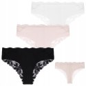 Figi Damskie Koronkowe Bikini 3-PAK Eleganckie Kobiece Majtki MORAJ - 3XL