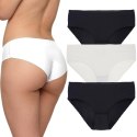 Figi damskie LASEROWO cięte majtki MORAJ 3-PAK - M