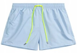 Kąpielówki Męskie Neonowe Szorty Plażowe Kąpielowe Spodenki ATLANTIC - XL