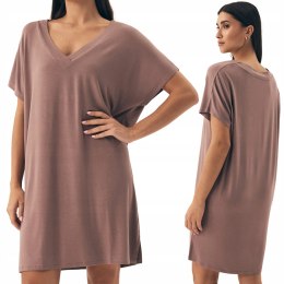 Koszula Nocna Damska z Wiskozy Luźna Letnia Wygodna HENDERSON NOVES - XL