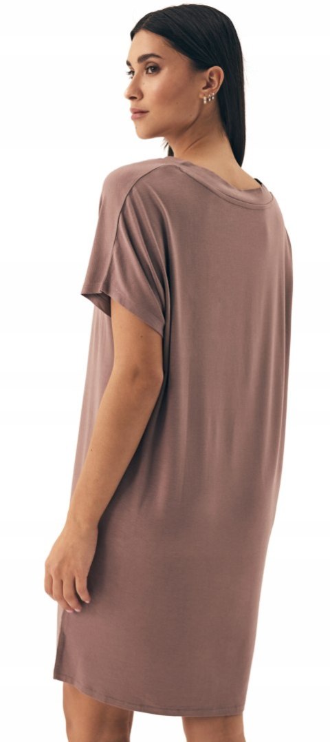 Koszula Nocna Damska z Wiskozy Luźna Letnia Wygodna HENDERSON NOVES - XL Koszula Nocna Damska z Wiskozy Luźna Letnia Wygodna HENDERSON NOVES - XL