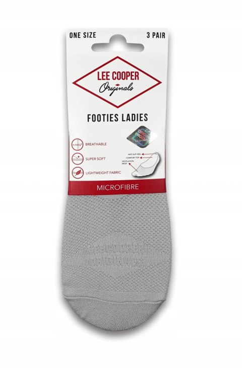 Krótkie Skarpetki Balerinki Damskie 3-PAK Niskie Stopki LEE COOPER - 36-42