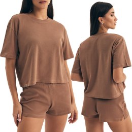 Piżama damska 100% BAWEŁNA krótki letni komplet piżamowy HENDERSON - XL