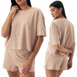 Piżama damska 100% BAWEŁNA krótki letni komplet piżamowy HENDERSON - XL
