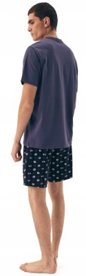 Piżama męska 100% BAWEŁNA krótki letni komplet piżamowy HENDERSON SAKE - XL Piżama męska 100% BAWEŁNA krótki letni komplet piżamowy HENDERSON SAKE - XL