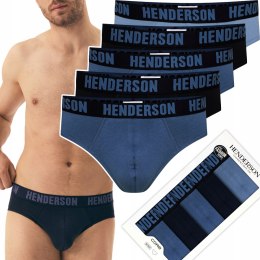 Slipy męskie 5-PAK majtki Bawełniane Sportowe Wygodne HENDERSON OVER - XL