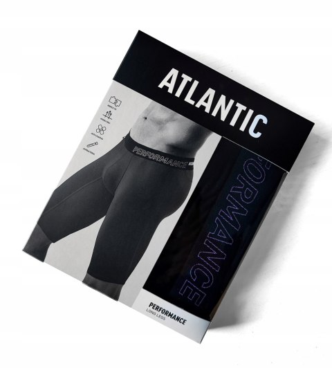 Bokserki męskie EXTRA LONG BAMBUSOWE sportowe długie nogawki ATLANTIC - XL