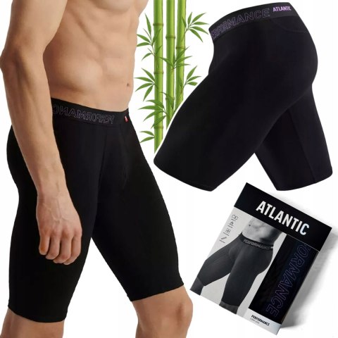 Bokserki męskie EXTRA LONG BAMBUSOWE sportowe długie nogawki ATLANTIC - L