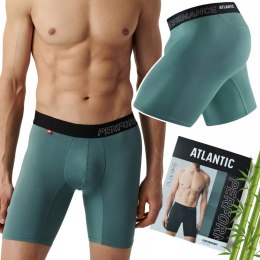 Bokserki męskie SPORTOWE BAMBUSOWE długie nogawki ATLANTIC 1181 - M