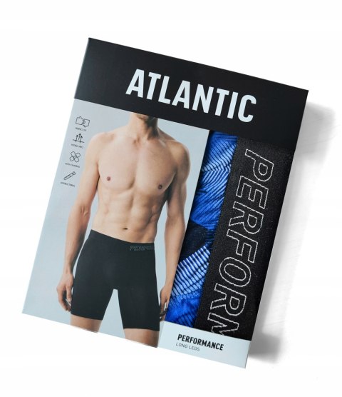 Bokserki męskie SPORTOWE BAMBUSOWE długie nogawki ATLANTIC 1202 - XL Bokserki męskie SPORTOWE BAMBUSOWE długie nogawki ATLANTIC 1202 - XL