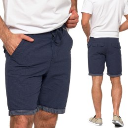 Eleganckie spodenki materiałowe 100% BAWEŁNA szorty męskie MORAJ - 3XL/36