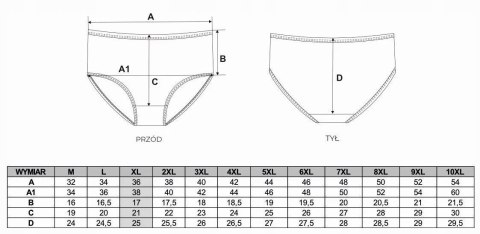 Figi damskie bawełniane MAXI BIKINI 3-PAK majtki wysoki stan MORAJ - 3XL