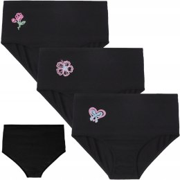 Figi damskie bawełniane MAXI BIKINI 3-PAK majtki wysoki stan MORAJ - 4XL