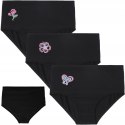 Figi damskie bawełniane MAXI BIKINI 3-PAK majtki wysoki stan MORAJ - XXL