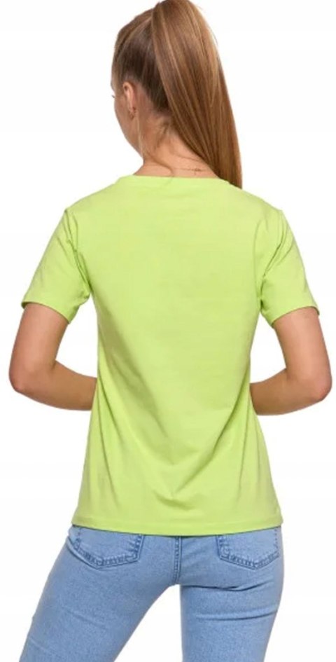 Koszulka damska luźna wygodna T-Shirt Dekolt V BAWEŁNA PREMIUM MORAJ - L Koszulka damska luźna wygodna T-Shirt Dekolt V BAWEŁNA PREMIUM MORAJ - L