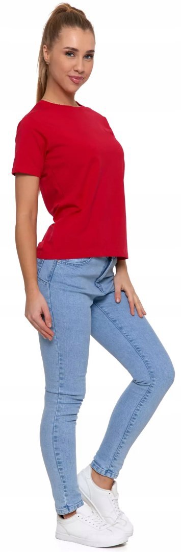 Koszulka damska luźna wygodna T-Shirt modny BAWEŁNA PREMIUM MORAJ - M Koszulka damska luźna wygodna T-Shirt modny BAWEŁNA PREMIUM MORAJ - M