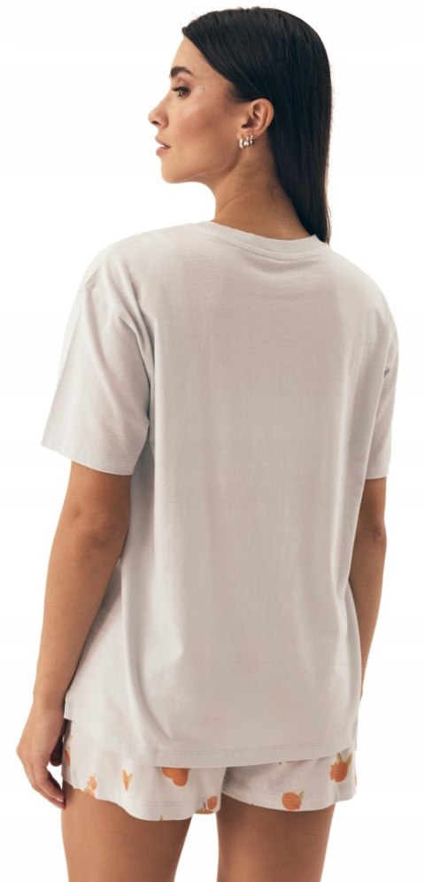 Piżama damska KOMPLET 100% BAWEŁNA krótka letnia HENDERSON NARANJA - S