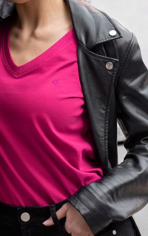 Koszulka damska luźna wygodna T-Shirt Dekolt V BAWEŁNA PREMIUM MORAJ - XXL Koszulka damska luźna wygodna T-Shirt Dekolt V BAWEŁNA PREMIUM MORAJ - XXL