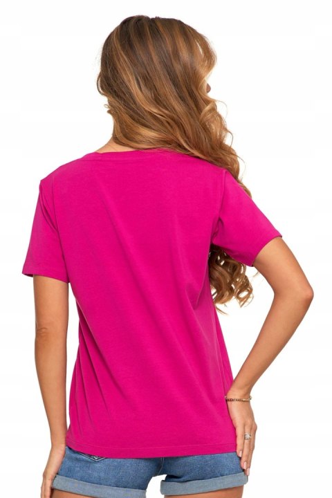 Koszulka damska luźna wygodna T-Shirt Dekolt V BAWEŁNA PREMIUM MORAJ - XL Koszulka damska luźna wygodna T-Shirt Dekolt V BAWEŁNA PREMIUM MORAJ - XL