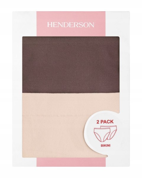 Majtki damskie z WYSOKIM STANEM 2-PAK figi bikini HENDERSON BAIT K001 - XL
