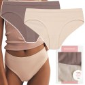 Majtki damskie z WYSOKIM STANEM 2-PAK figi bikini HENDERSON BAIT K001 - S