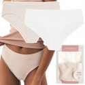 Majtki damskie z WYSOKIM STANEM 2-PAK figi bikini HENDERSON BAIT K003 - M