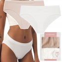 Majtki damskie z WYSOKIM STANEM 2-PAK figi bikini HENDERSON BAIT K003 - M