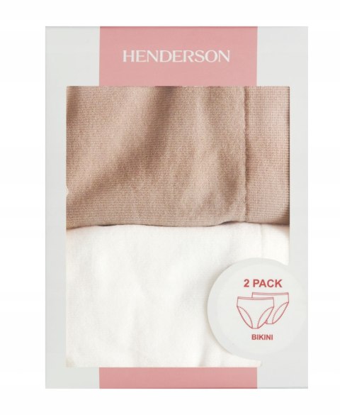 Majtki damskie z WYSOKIM STANEM 2-PAK figi bikini HENDERSON BAIT K003 - M
