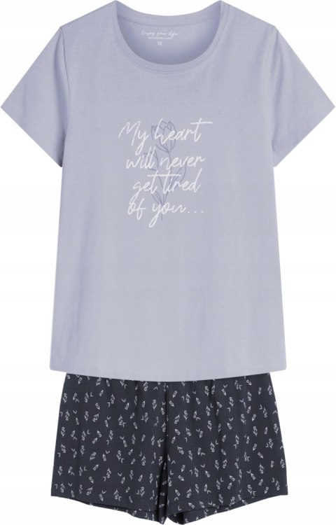 Piżama damska 100% BAWEŁNA krótka letnia HENDERSON NATURALEZA - XL