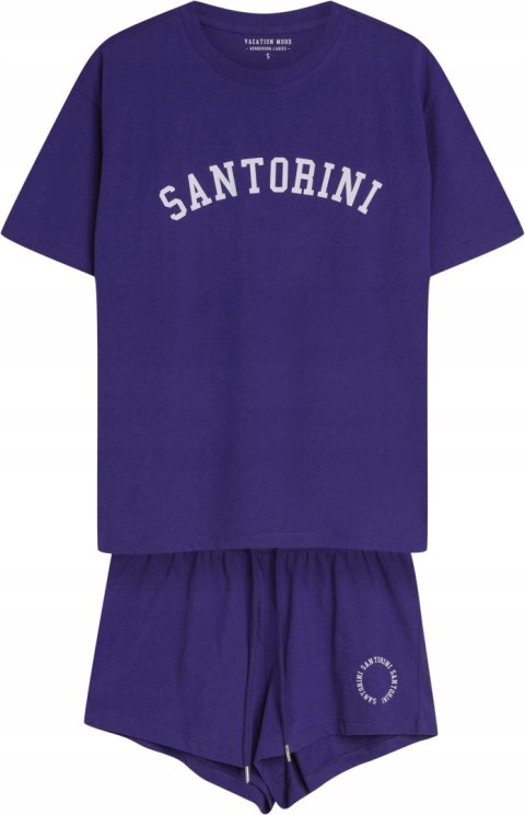 Piżama damska dresowa 100% BAWEŁNA krótka letnia HENDERSON NIMES - XL