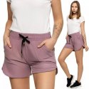 Spodenki damskie gładkie krótkie wygodne SZORTY na lato MORAJ - L/XL