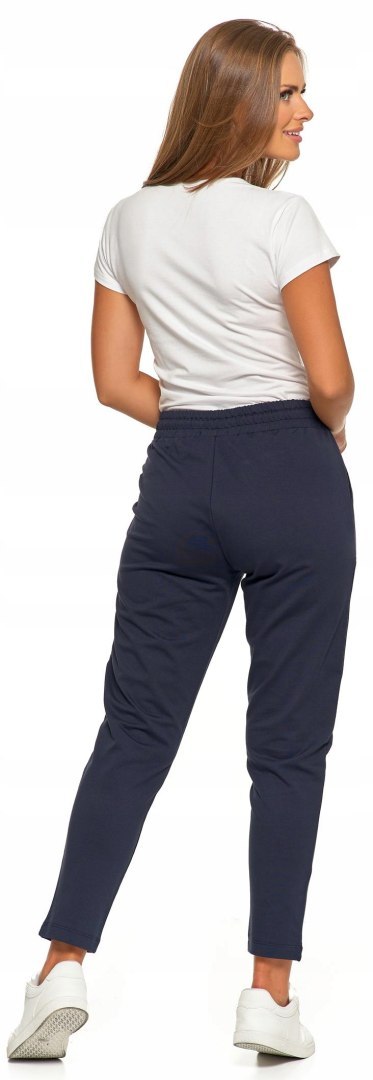 Spodnie dresowe damskie WYGODNE DRESY z bawełny wiązane MORAJ - 3XL
