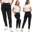 Spodnie dresowe damskie WYGODNE DRESY z bawełny wiązane MORAJ - 3XL