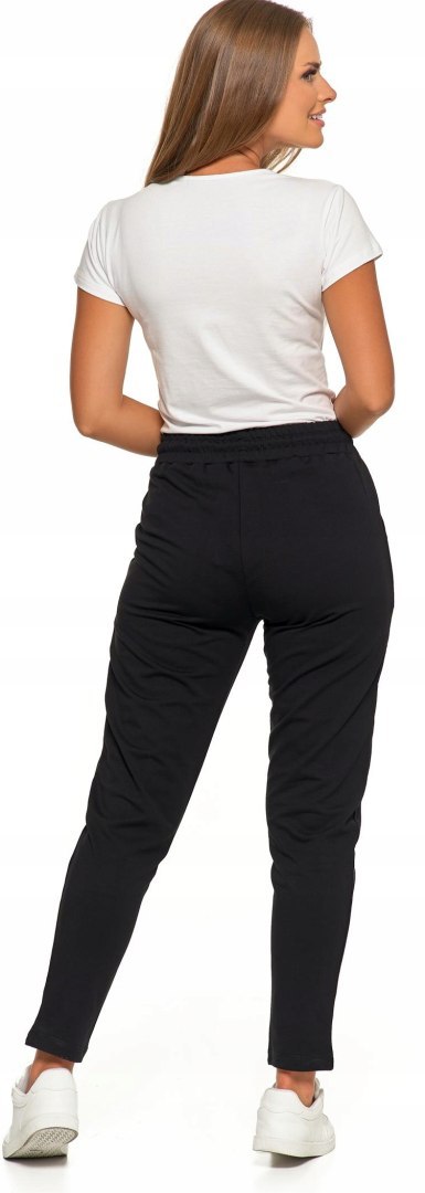 Spodnie dresowe damskie WYGODNE DRESY z bawełny wiązane MORAJ - 3XL