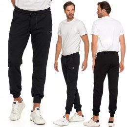 Spodnie dresowe męskie JOGGERY wygodne dresy z bawełny wiązane MORAJ - 3XL