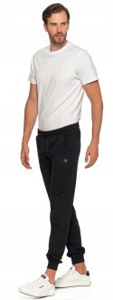 Spodnie dresowe męskie JOGGERY wygodne dresy z bawełny wiązane MORAJ - 3XL