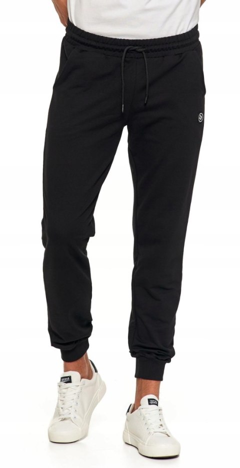 Spodnie dresowe męskie JOGGERY wygodne dresy z bawełny wiązane MORAJ - XL Spodnie dresowe męskie JOGGERY wygodne dresy z bawełny wiązane MORAJ - XL