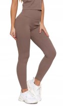 Sportowe legginsy damskie w PRĄŻKI z wysokim stanem MORAJ - S/M