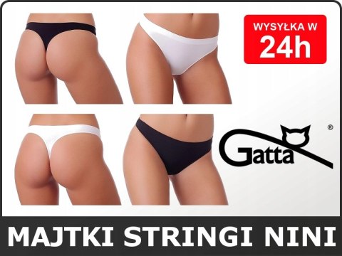 BEZSZWOWE majtki STRINGI damskie GATTA NINI r. M